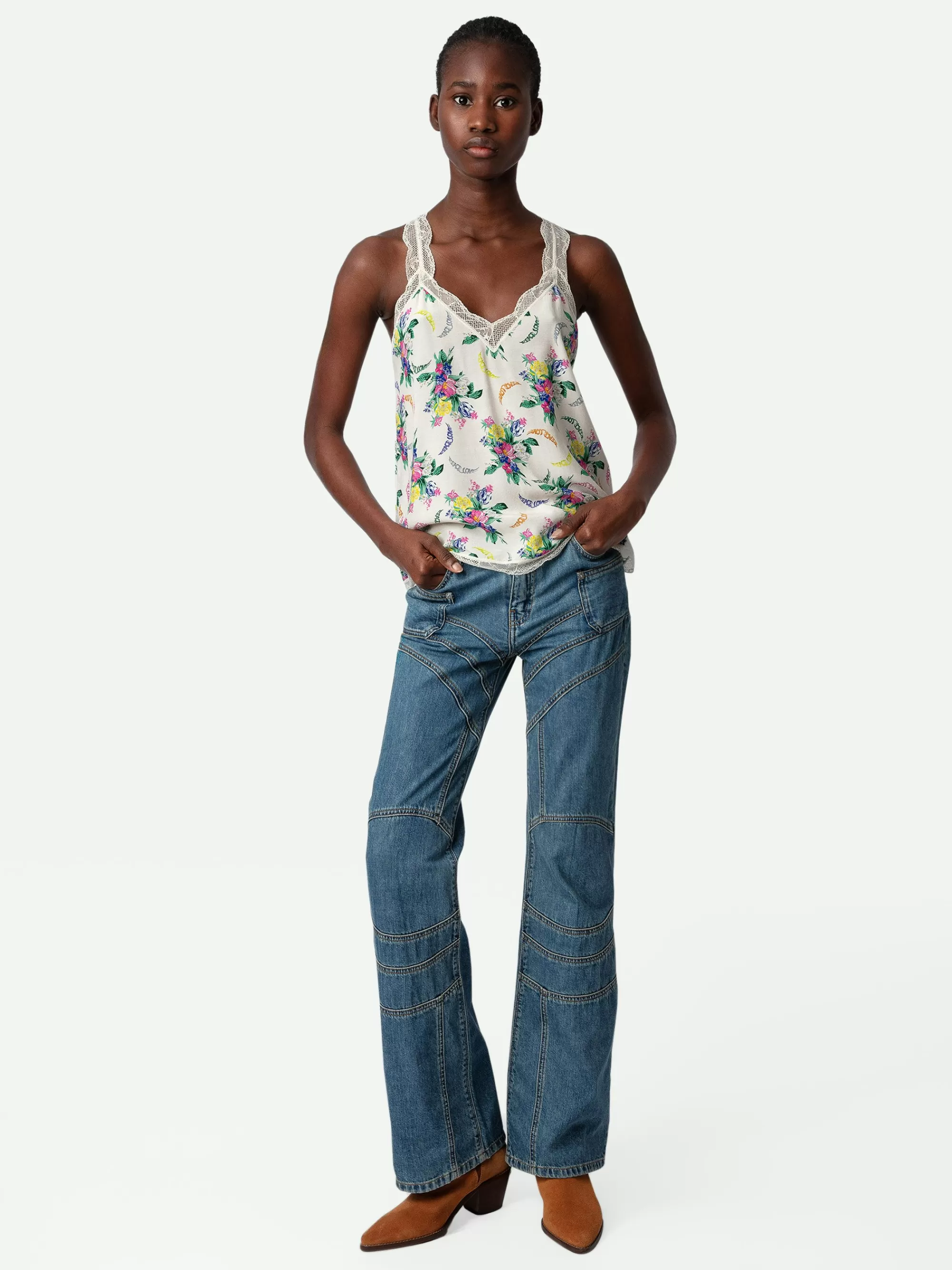 Tops & Shirts | Spring/Summer 2024 | Zadig&Voltaire Chou Camisole Mastic