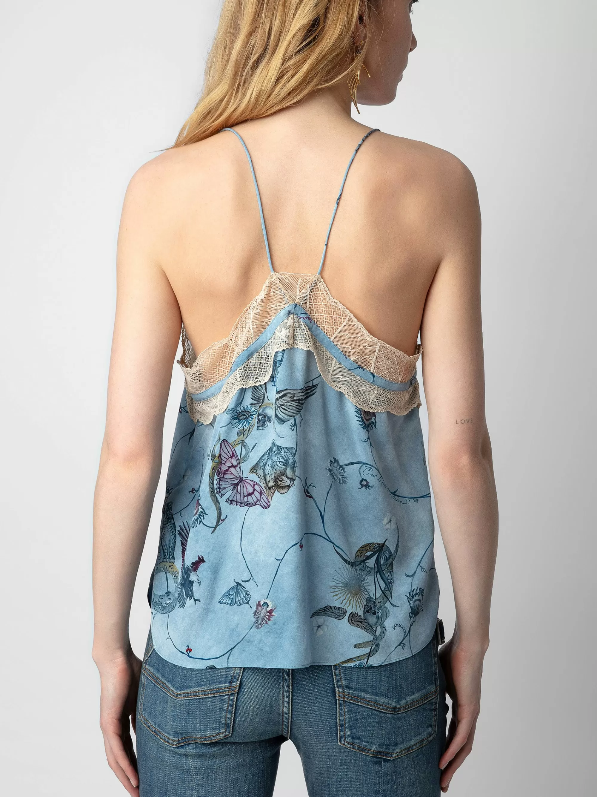 Tops & Shirts | Spring/Summer 2024 | Zadig&Voltaire Christo Silk Camisole Glacier