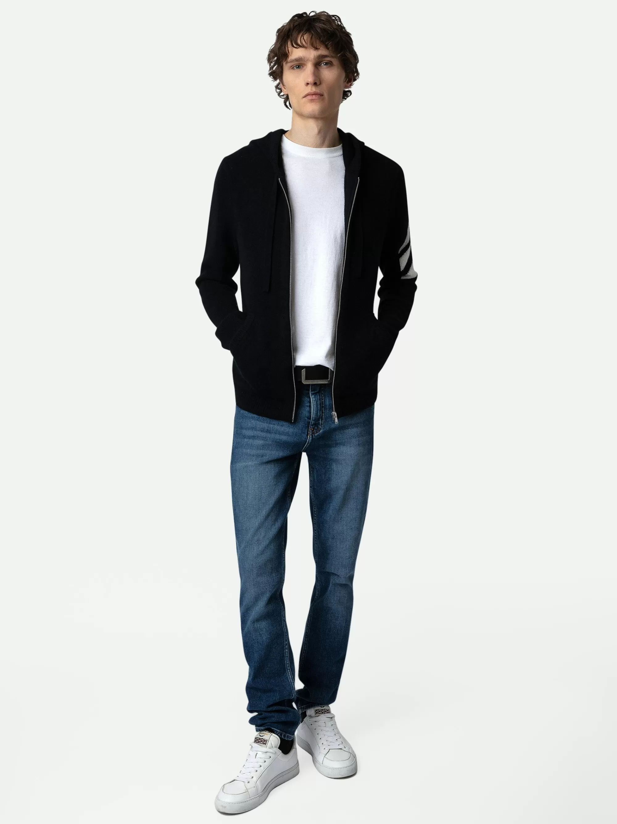 Sweaters & Cardigans | Basics | Zadig&Voltaire Clash Arrow Cashmere Cardigan Black