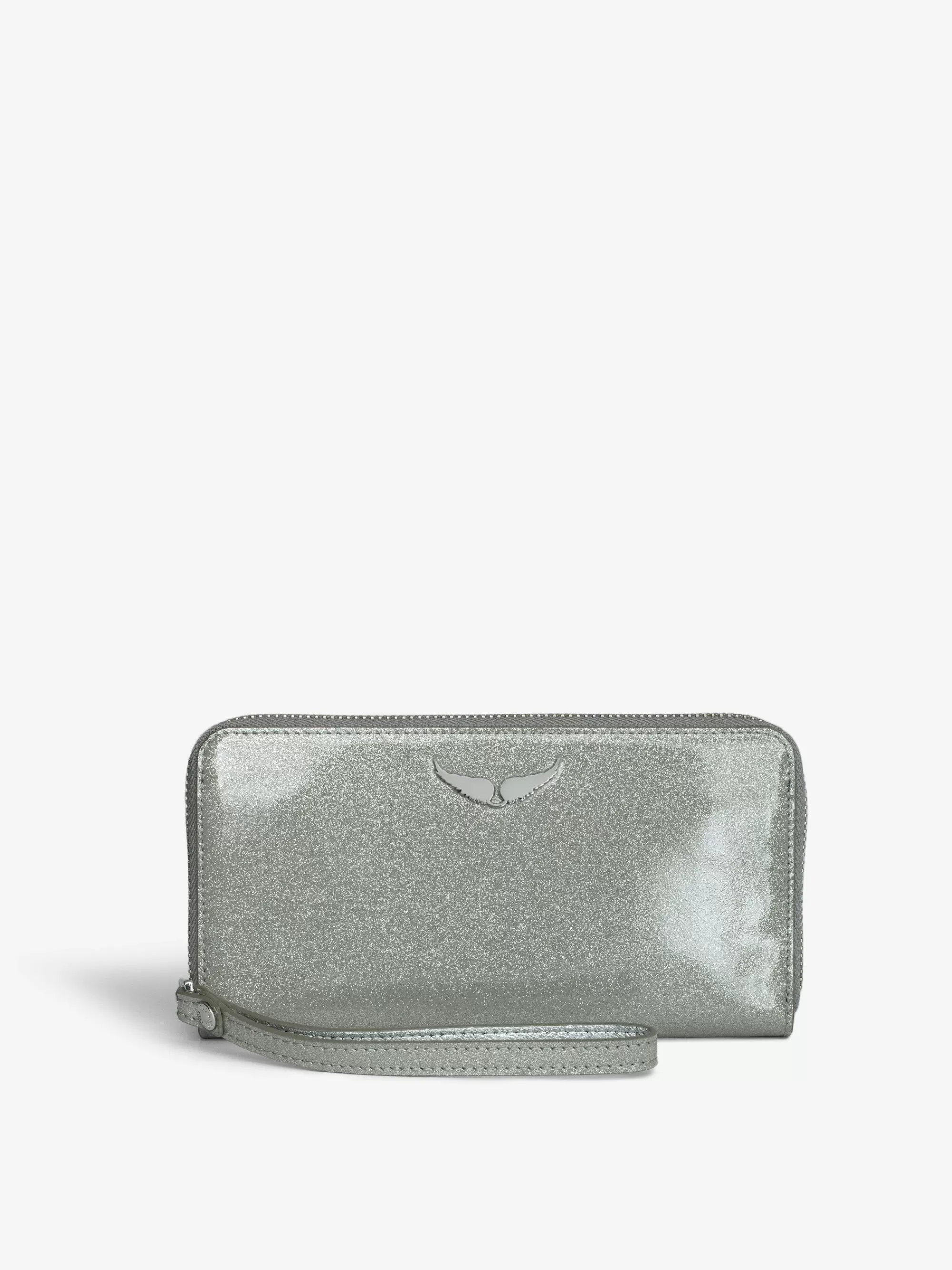 Wallets & Leather Goods | Wallets & Purses | Zadig&Voltaire Compagnon Infinity Patent Wallet Silver