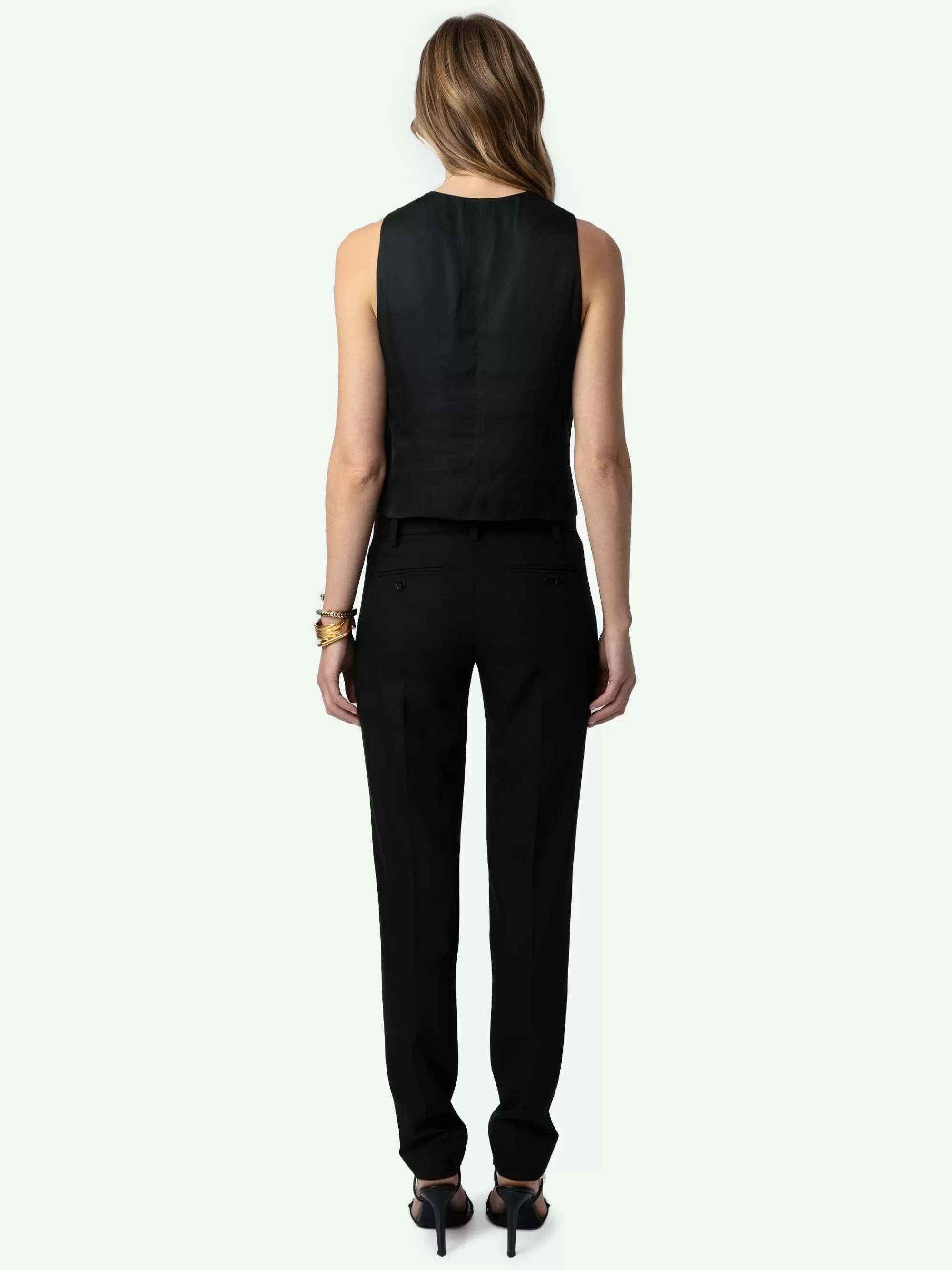 Tops & Shirts | Shop New In | Zadig&Voltaire Emaux Satin Vest Black