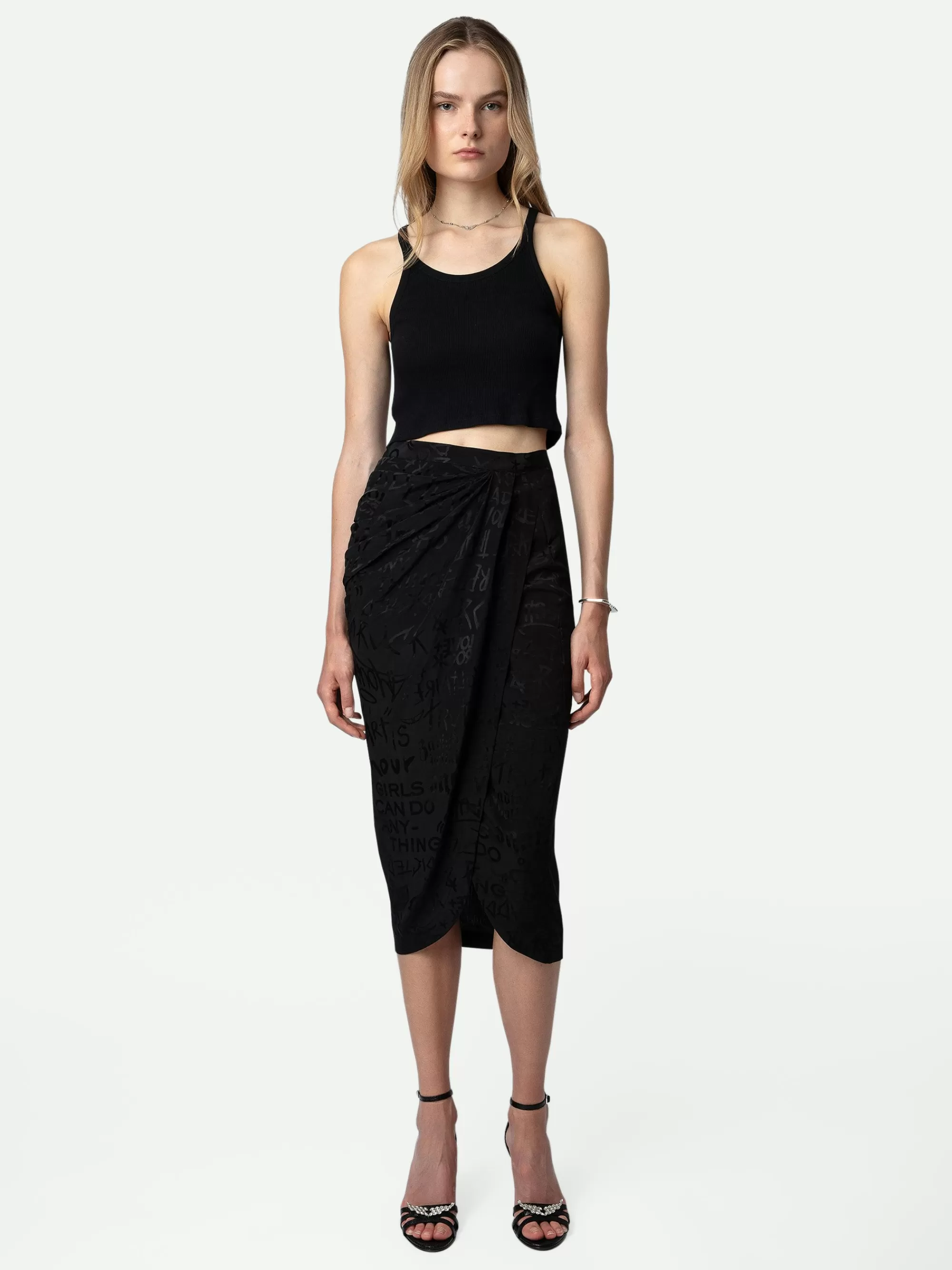 Spring/Summer 2024 | Shop New In | Zadig&Voltaire Jamelia Jacquard Skirt Black