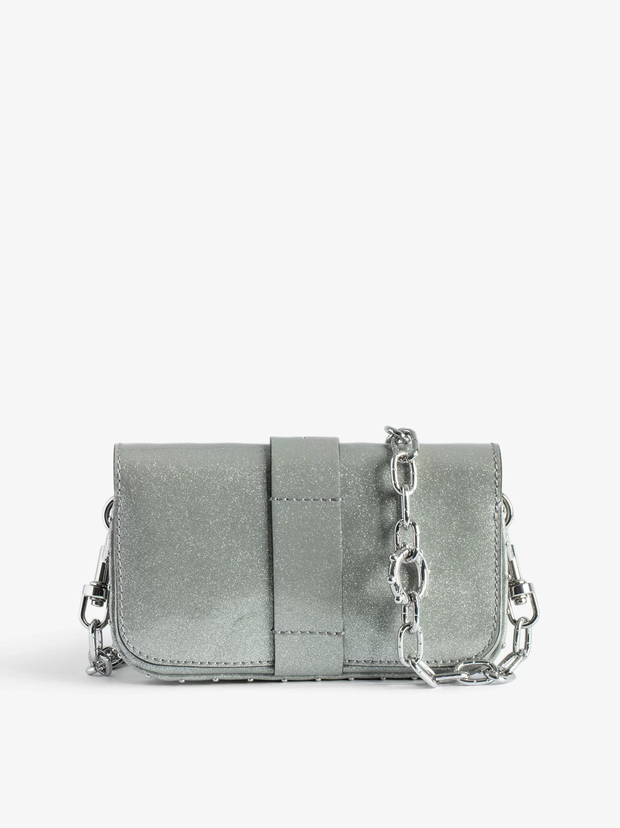 Clutches | Clutches | Zadig&Voltaire Kate Metallic Wallet Bag Silver