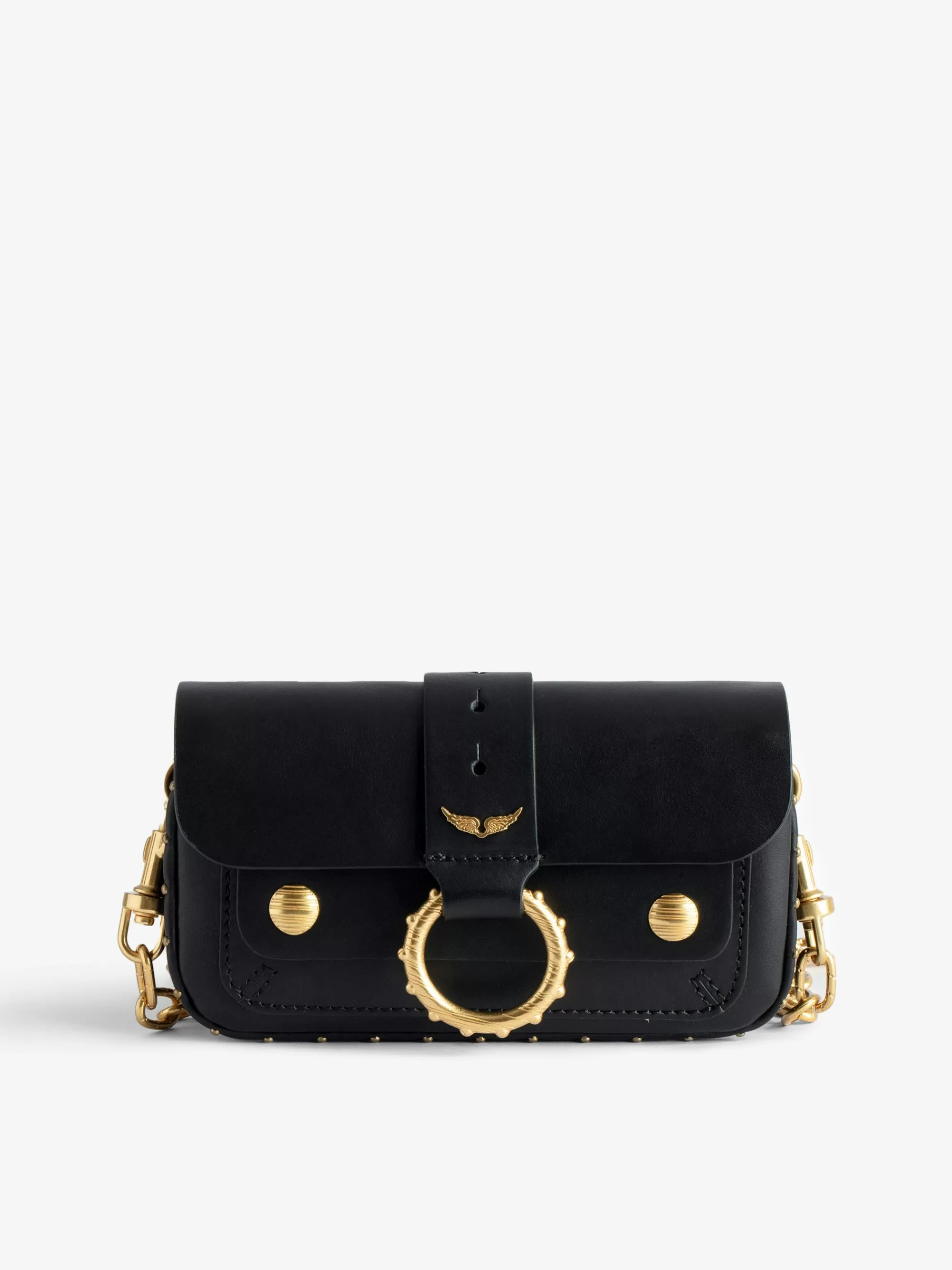 Kate | Zadig&Voltaire Kate Wallet Bag Noir gold