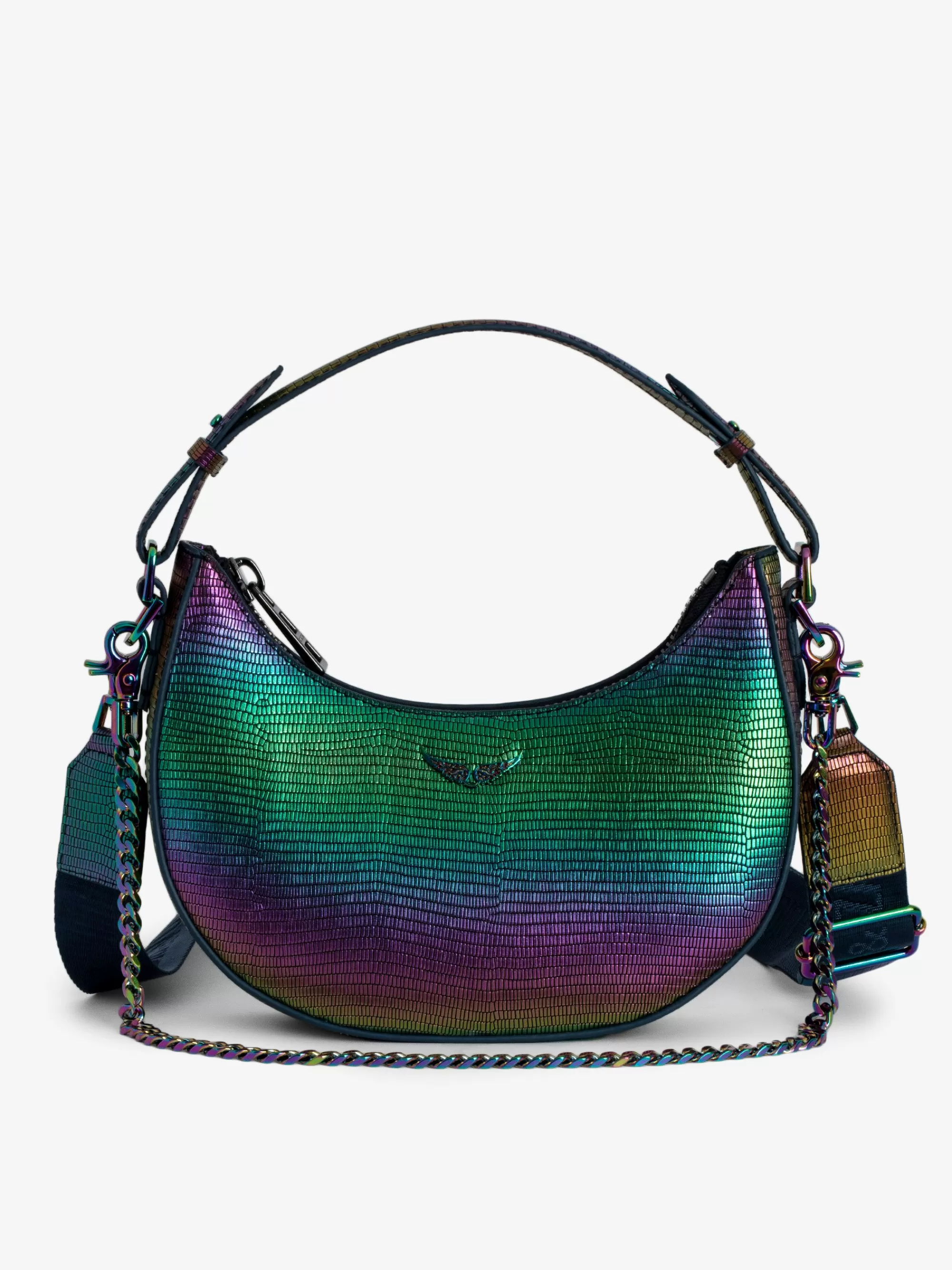 Shoulder Bags | Shoulder Bags | Zadig&Voltaire Moonrock Metallic Embossed Bag Rainbow