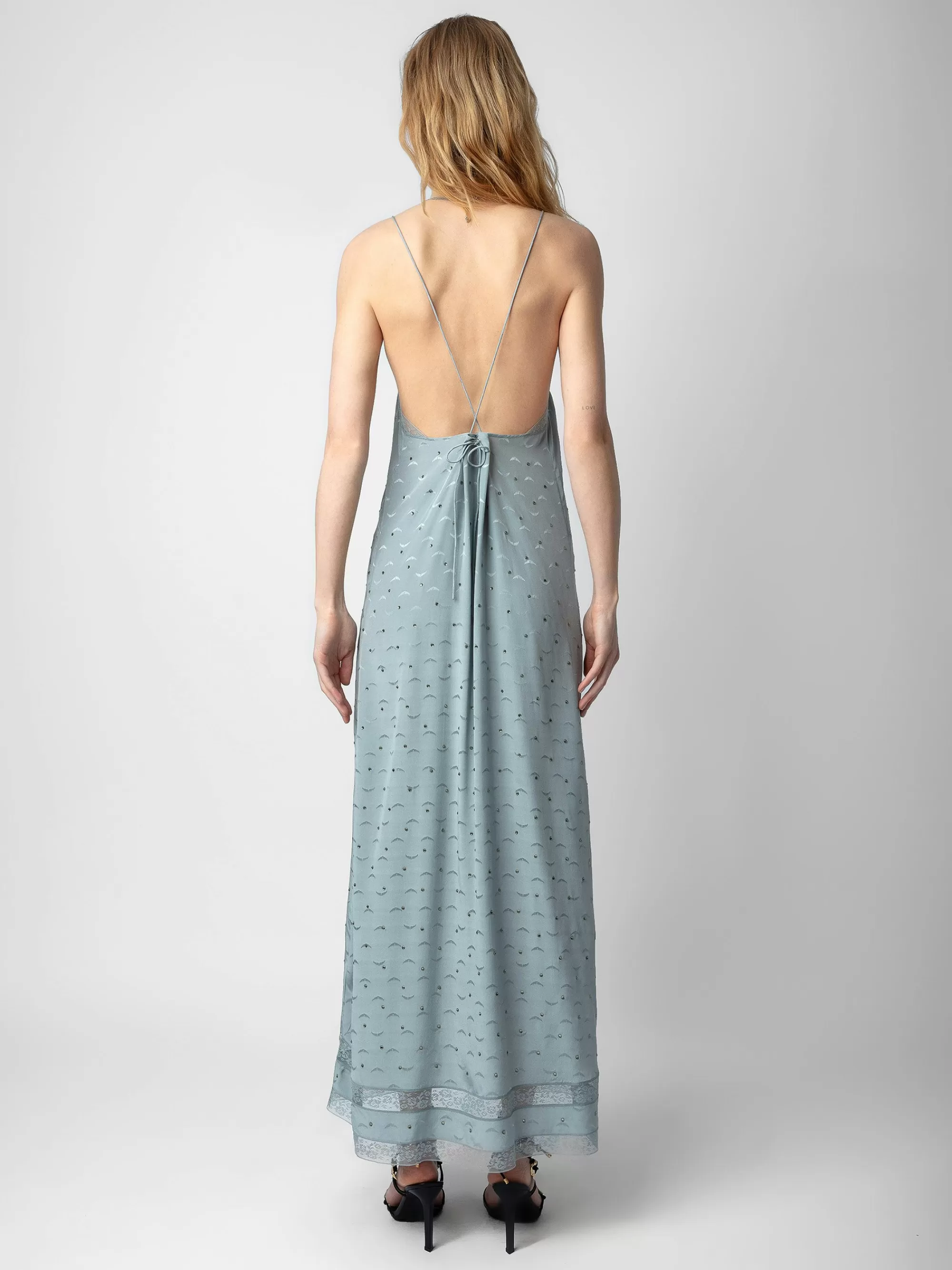 Shop New In | Zadig&Voltaire Reman Silk Jacquard Dress Glacier