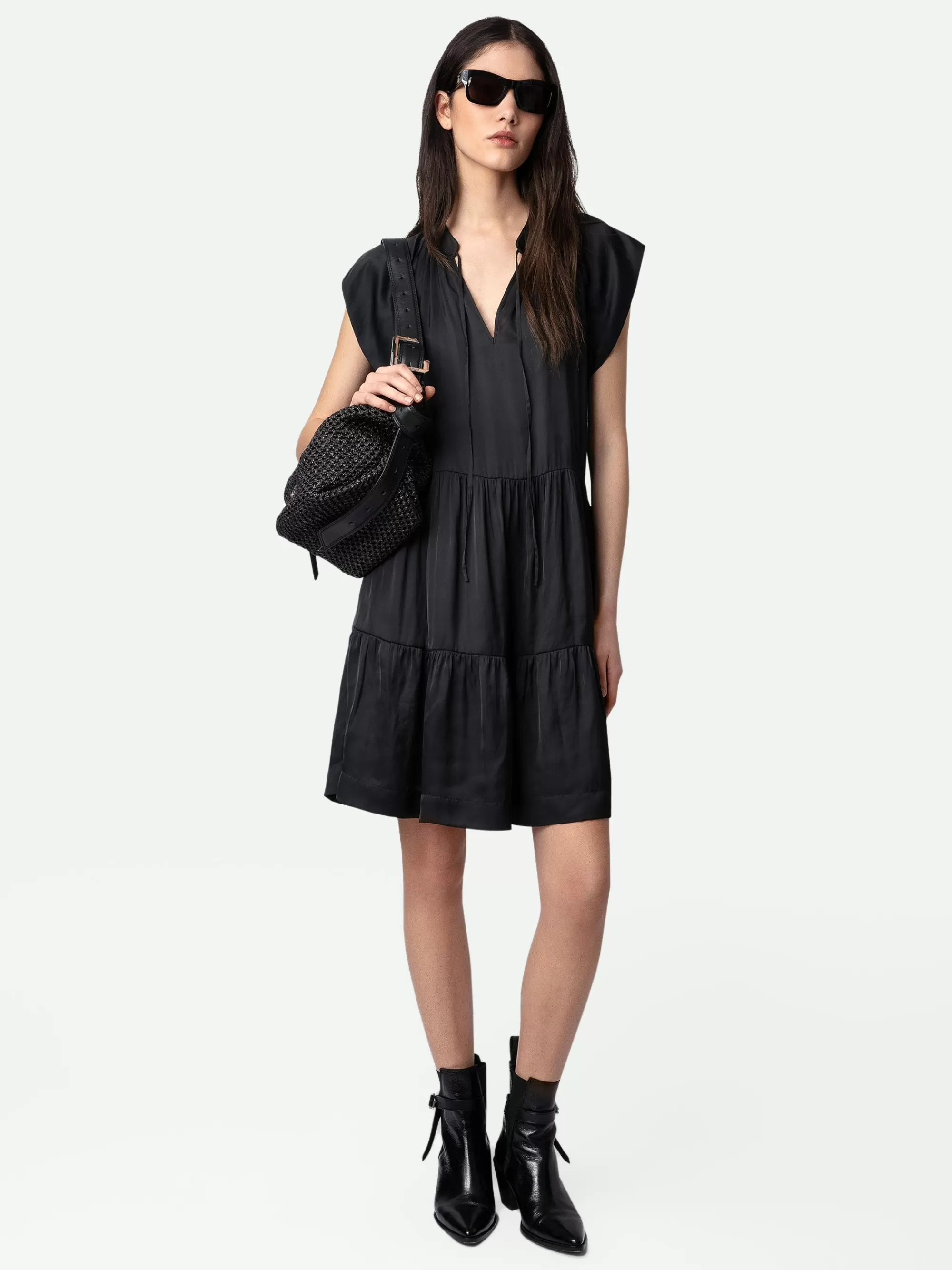 Dresses & Skirts | Spring/Summer 2024 | Zadig&Voltaire Rito Satin Dress Black