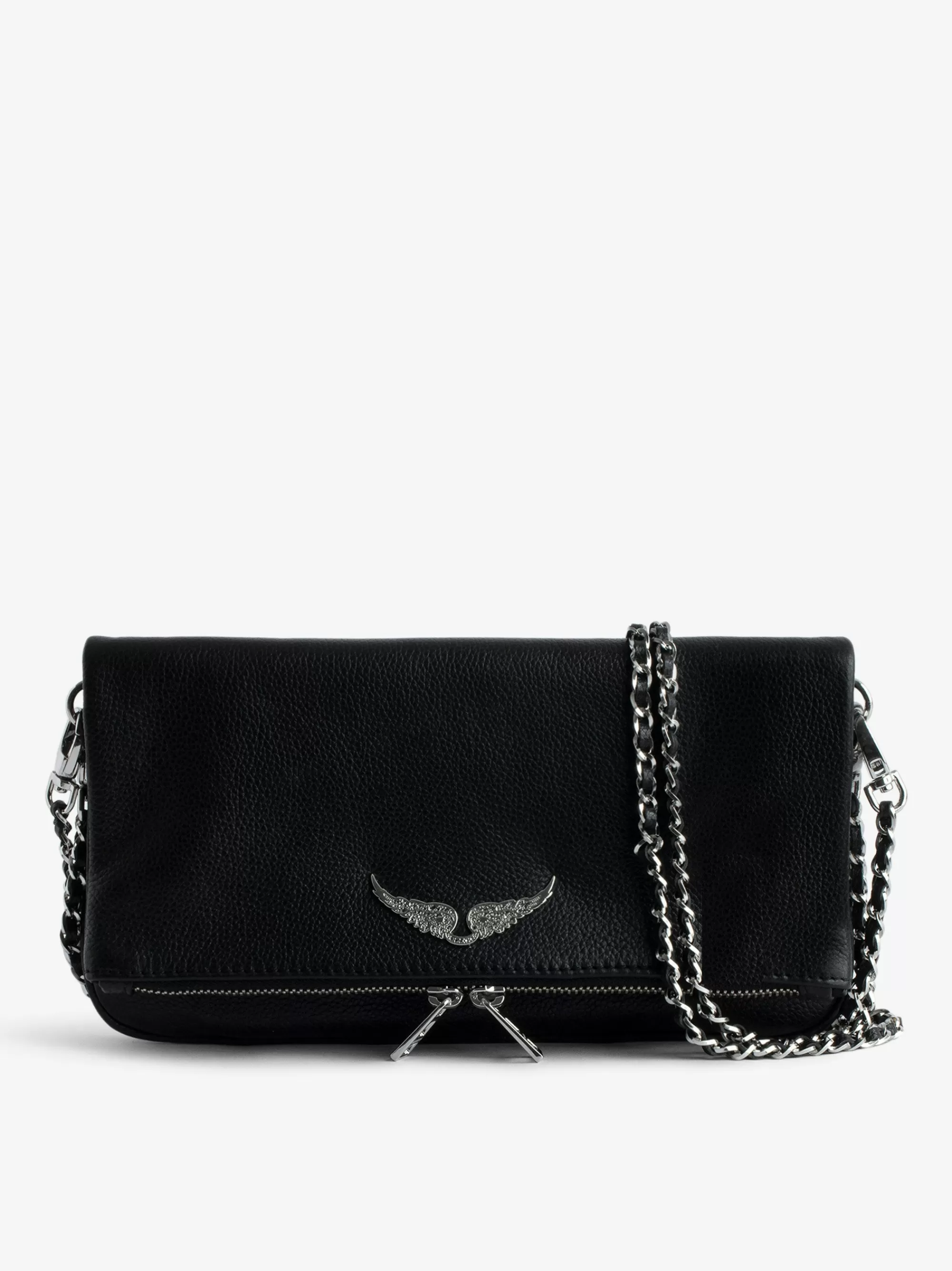 Leather | Leather Your Way | Zadig&Voltaire Rock Clutch Black