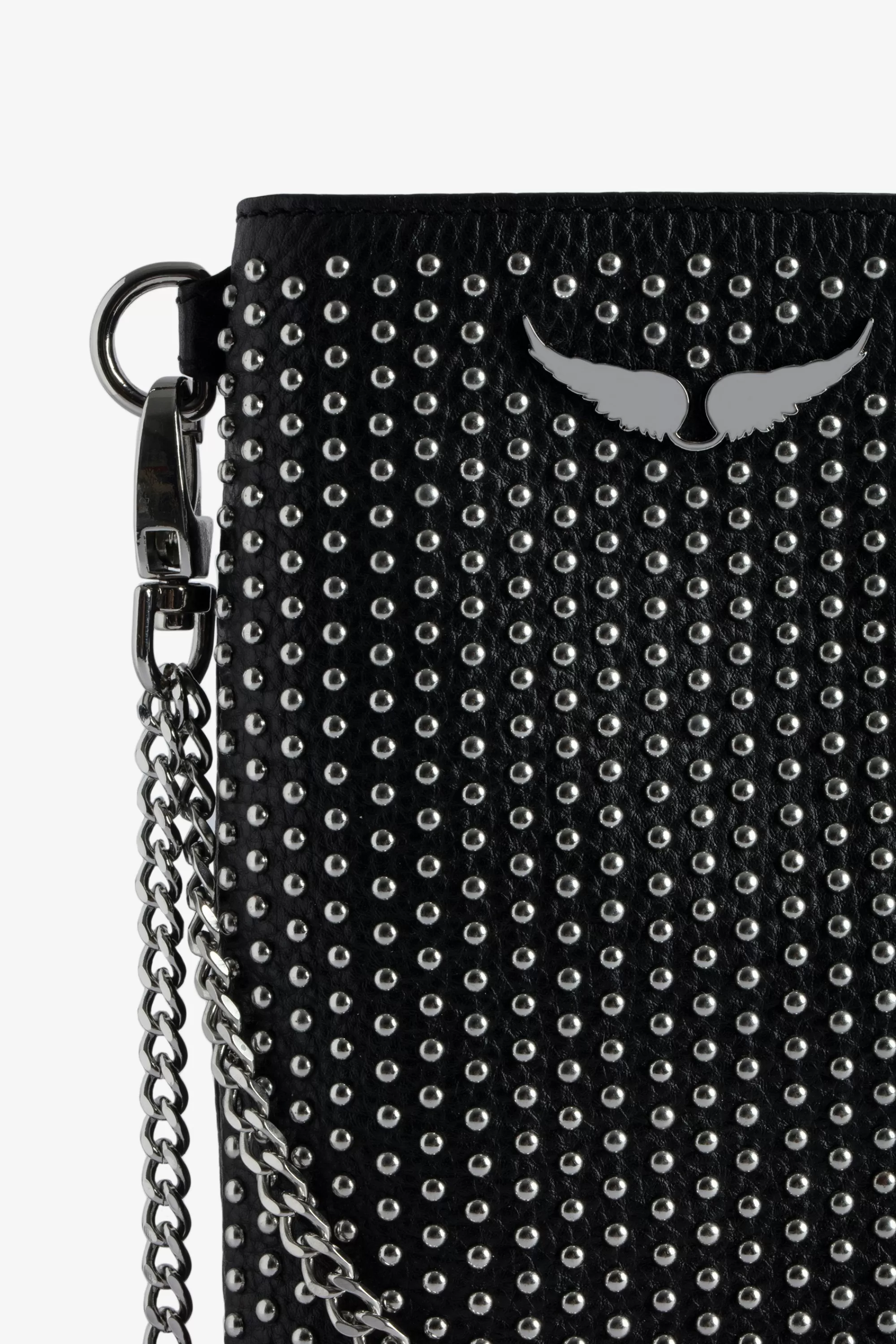 Clutches | Clutches | Zadig&Voltaire Rock Dotted Swiss Pouch Clutch Black