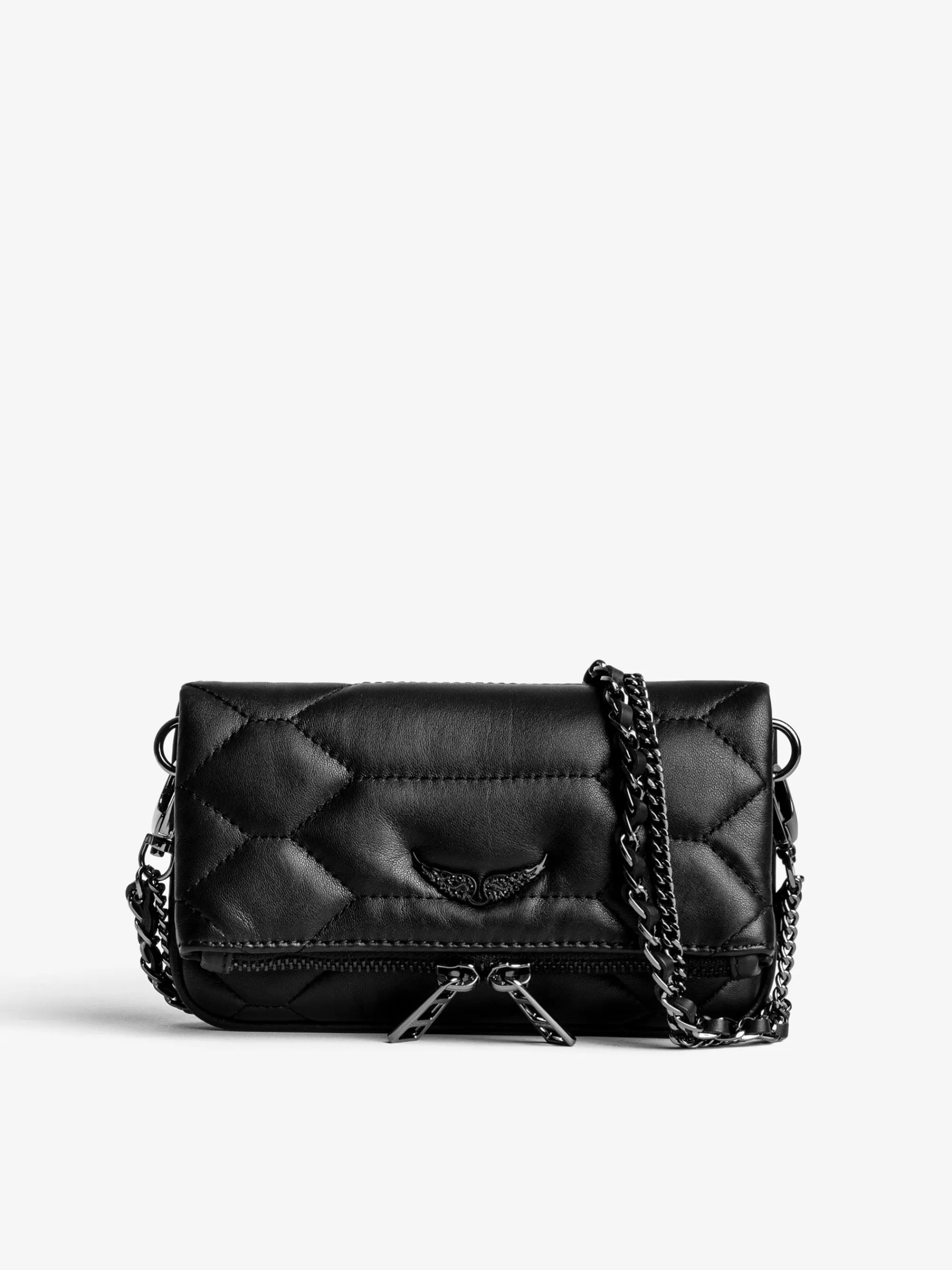 Clutches | Clutches | Zadig&Voltaire Rock Nano Quilted Leather Clutch Black