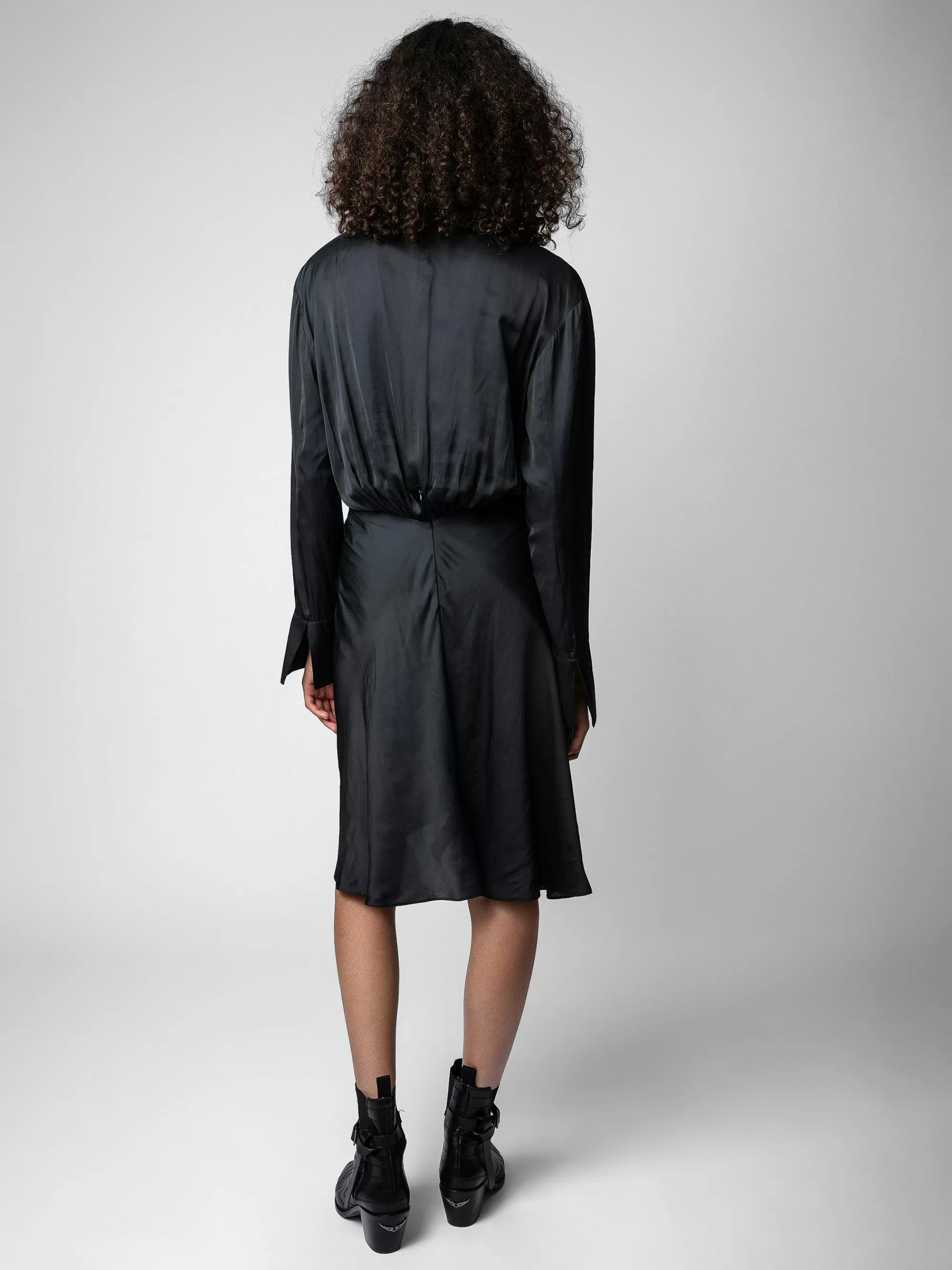 Dresses & Skirts | Shop New In | Zadig&Voltaire Rozo Satin Dress Black