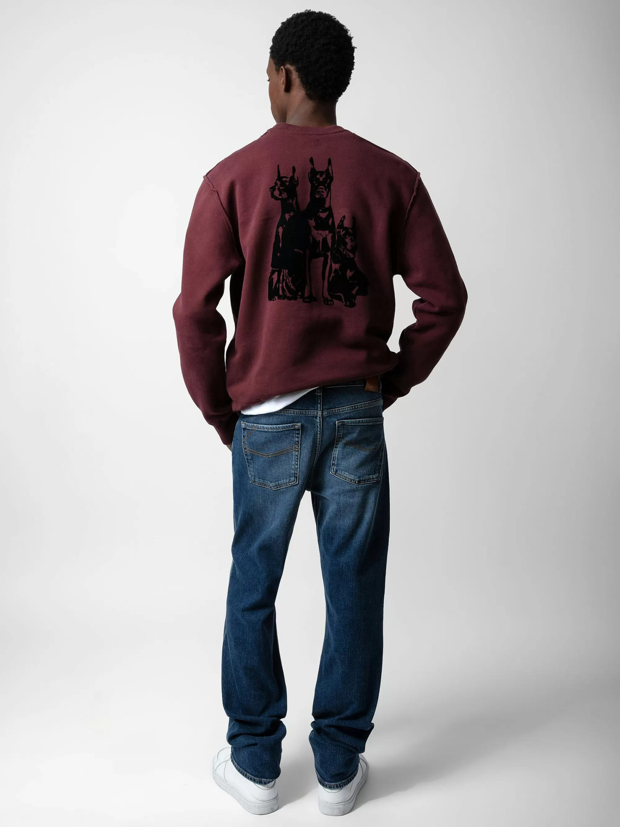 Spring/Summer 2024 | Sweaters & Cardigans | Zadig&Voltaire Simba Sweatshirt Cherry red