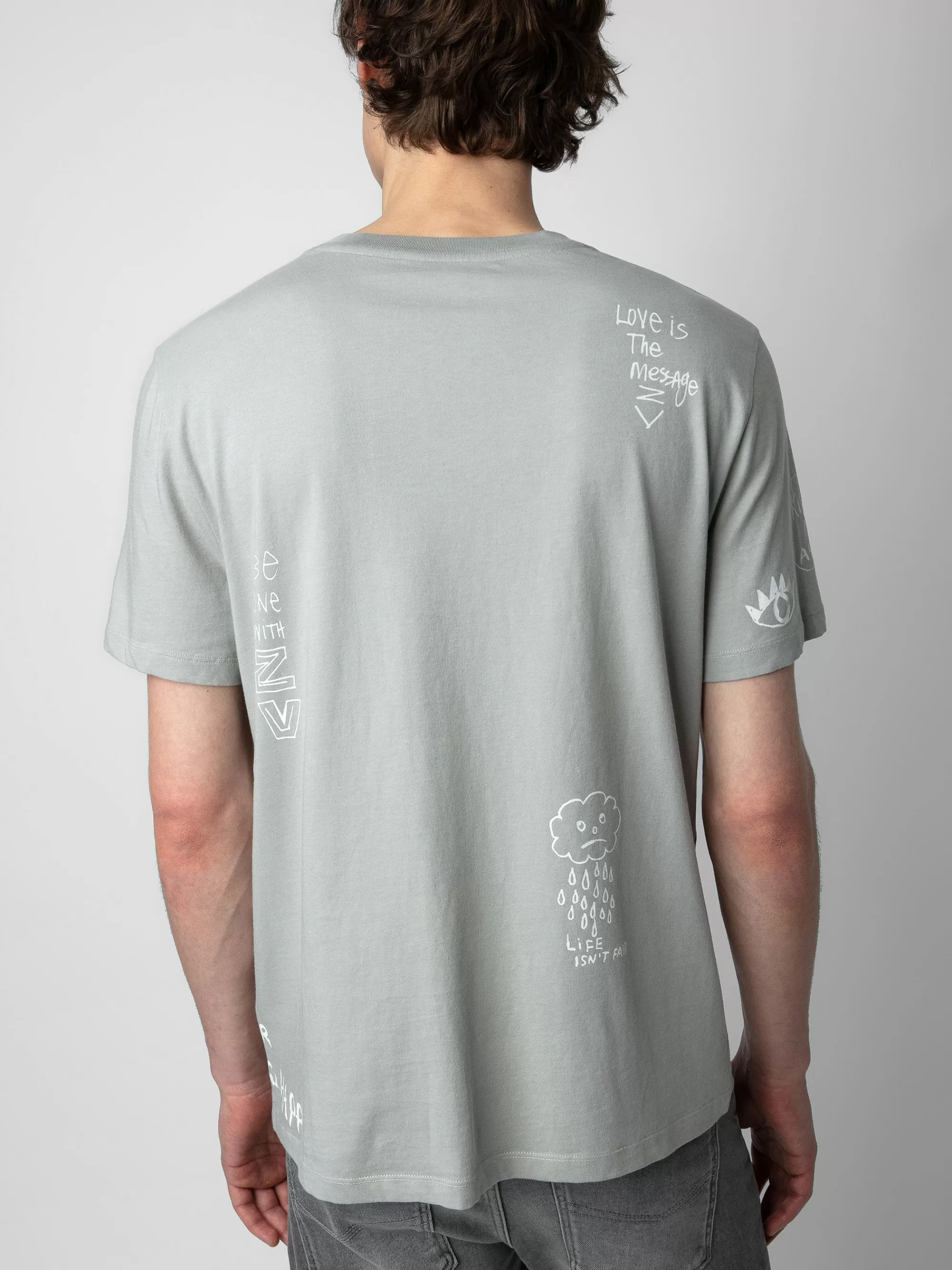 Spring/Summer 2024 | T-Shirts | Zadig&Voltaire Ted Tag T-shirt Oyster