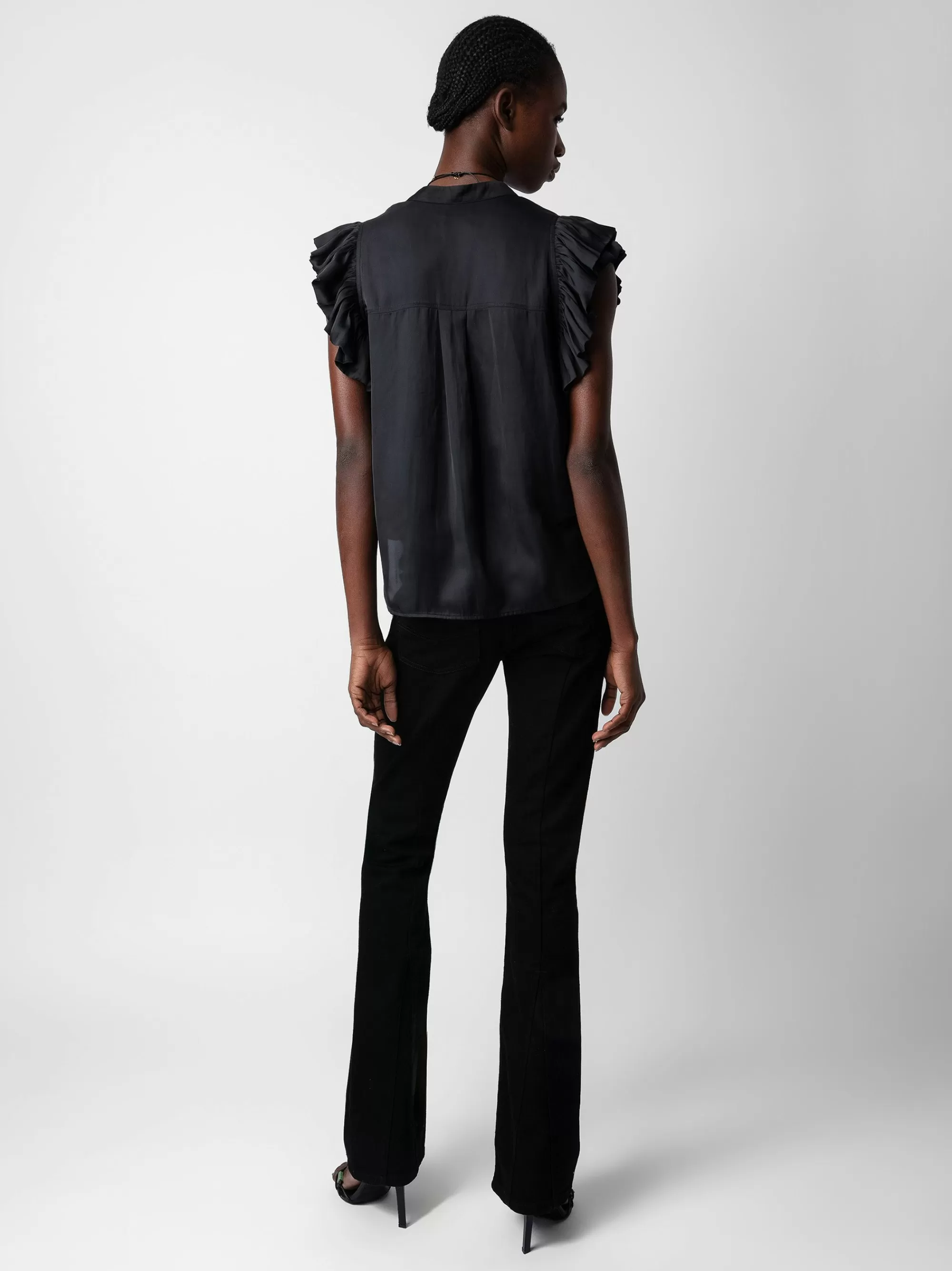 Tops & Shirts | Spring/Summer 2024 | Zadig&Voltaire Tiza Satin Top Black