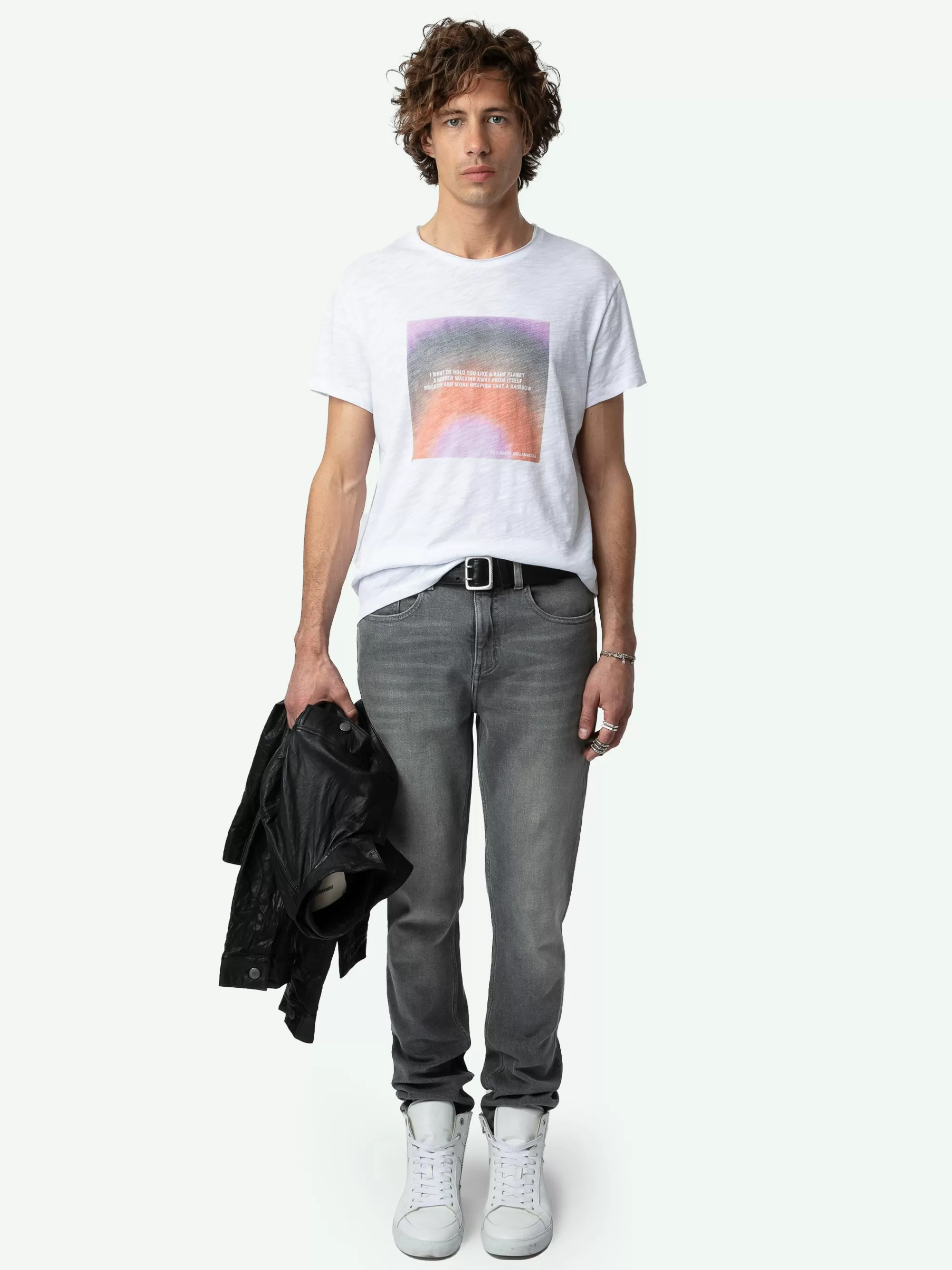 T-Shirts | Shop New In | Zadig&Voltaire Toby Photoprint T-shirt White