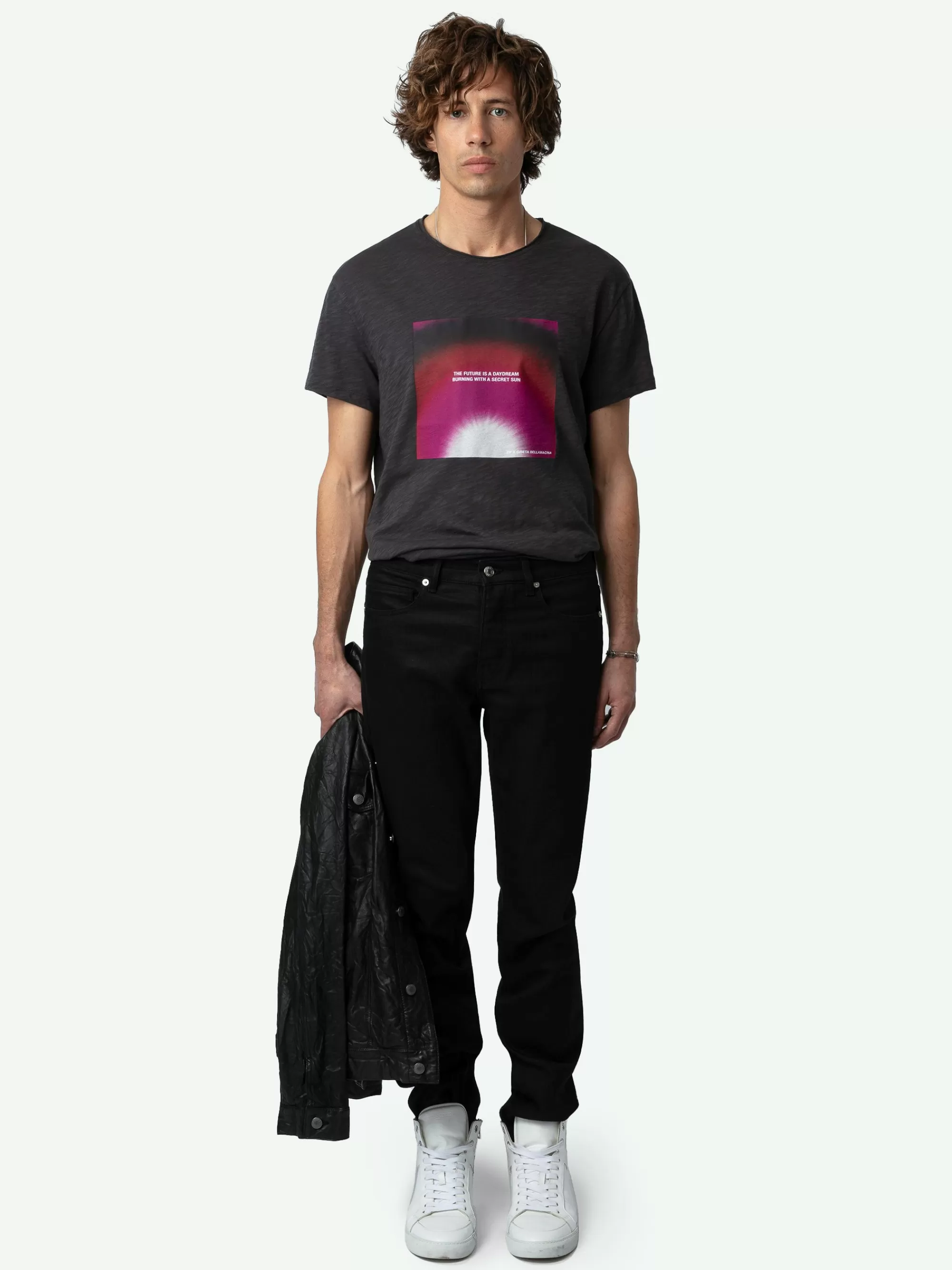 T-Shirts | Shop New In | Zadig&Voltaire Toby Photoprint T-shirt Anthracite