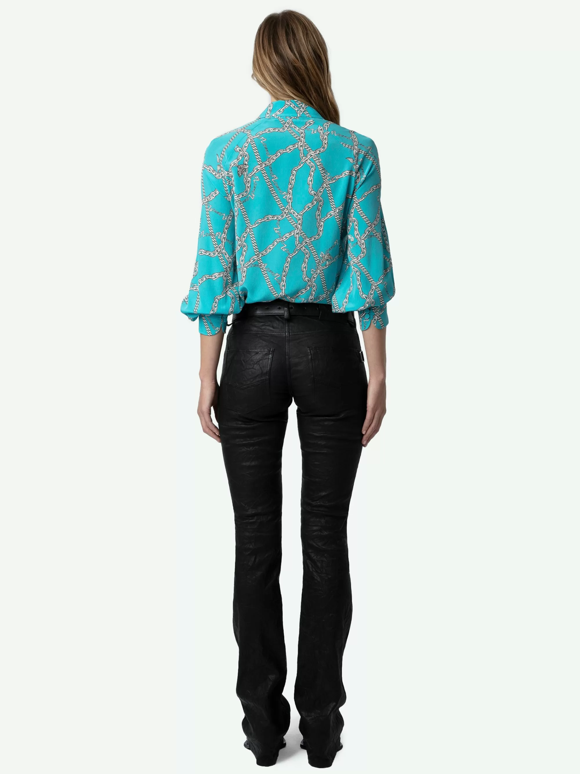 Tops & Shirts | Shop New In | Zadig&Voltaire Tuile Silk Blouse Aqua