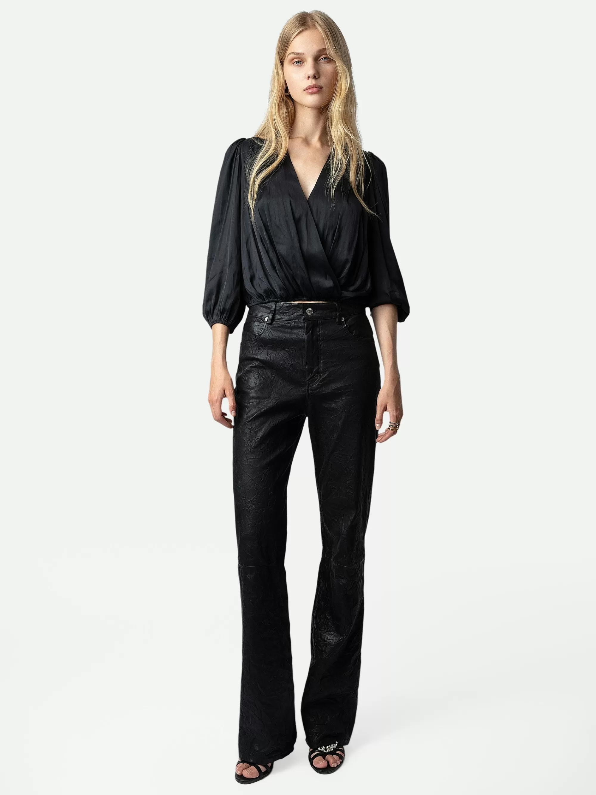 Tops & Shirts | Shop New In | Zadig&Voltaire Tyfon Satin Top Black