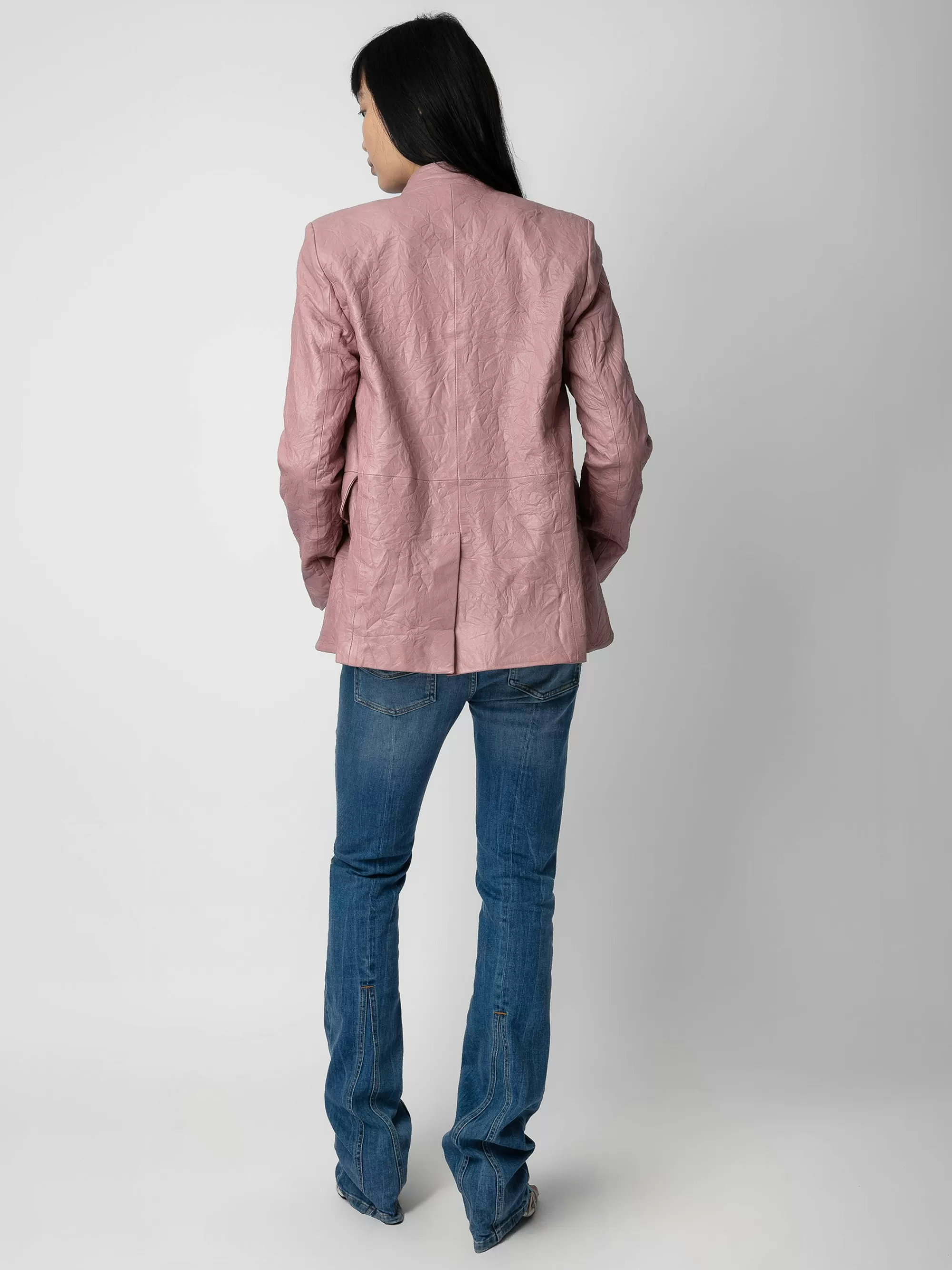 Jackets & Coats | Blazers | Zadig&Voltaire Very Crinkled Leather Blazer Primrose