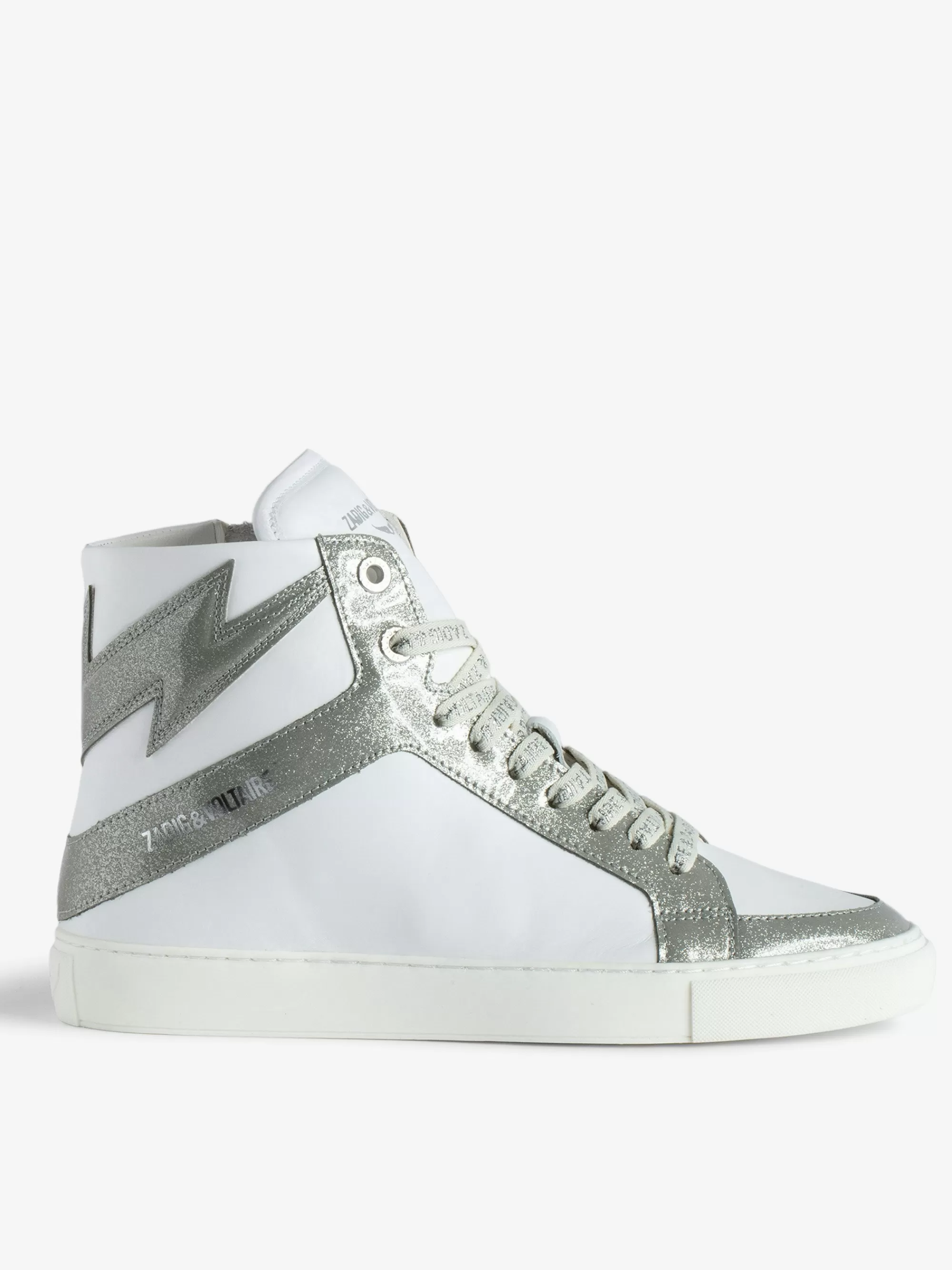 Sneakers | Sneakers | Zadig&Voltaire ZV1747 High Flash High-Top Sneakers Silver