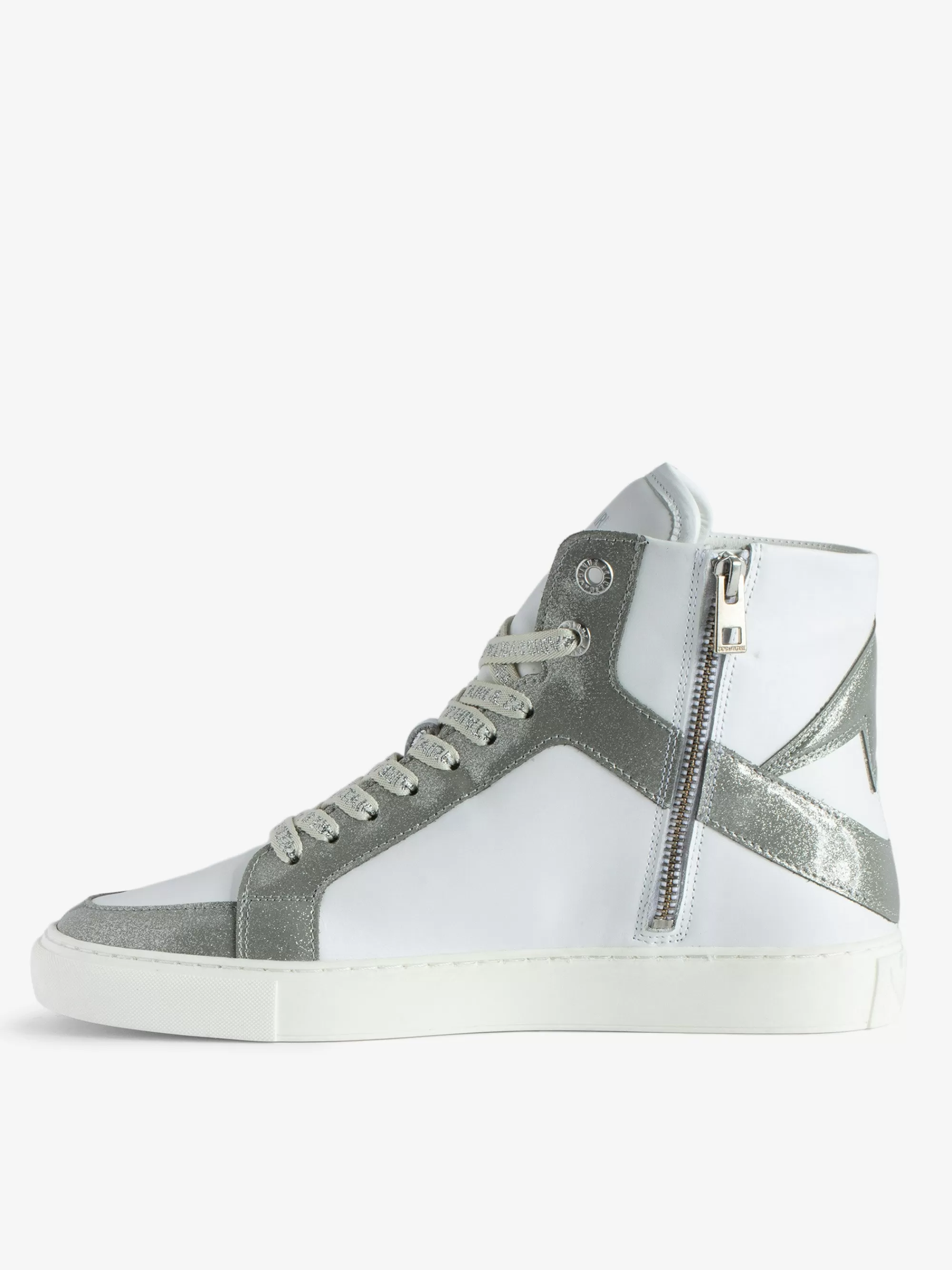 Sneakers | Sneakers | Zadig&Voltaire ZV1747 High Flash High-Top Sneakers Silver